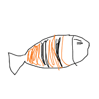 clownfish drawing by steeler_draws in Artbitrator