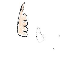 thumbs up drawing by varchasv in Artbitrator
