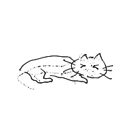 sleeping cat drawing by az6712 in Artbitrator