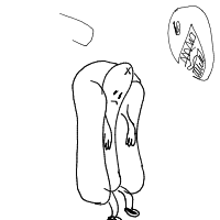hot dog drawing by mars in Artbitrator