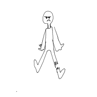 break a leg drawing by mars in Artbitrator