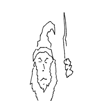 wizard casting spell drawing by kingjayden81403 in Artbitrator