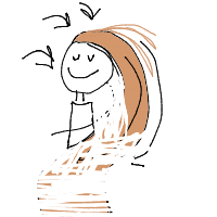 dramatic hair flip drawing by missviv in Artbitrator