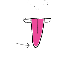 tip of tongue drawing by missviv in Artbitrator
