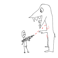 epic boss battle drawing by missviv in Artbitrator