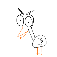 angry bird drawing by hanananananah in Artbitrator