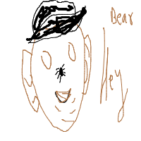 bear with a hat drawing by joker_27102005 in Artbitrator