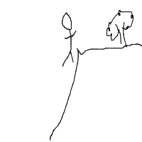 person falling over drawing by joker_27102005 in Artbitrator