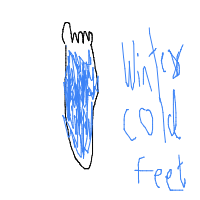 cold feet drawing by joker_27102005 in Artbitrator