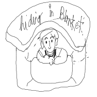 hiding under blanket drawing by shivtheartist in Artbitrator