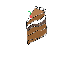 piece of cake drawing by ravenohio in Artbitrator