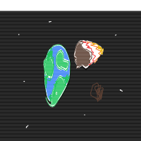 meteor approaching earth drawing by sevencoronet746 in Artbitrator
