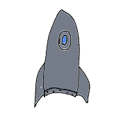 rocket ship drawing by ravenohio in Artbitrator