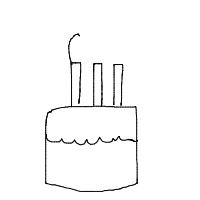 birthday cake drawing by sniperplays2008 in Artbitrator