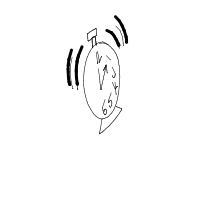 alarm clock ringing drawing by beebew in Artbitrator