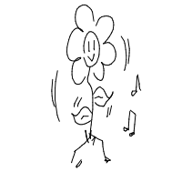 flower dancing drawing by zekinayis in Artbitrator