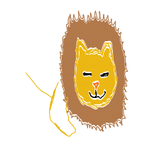sleeping lion drawing by nardo in Artbitrator