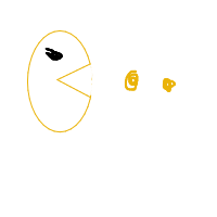 pac-man drawing by giahuyhz in Artbitrator