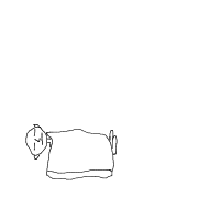 sleeping drawing by iceburgs in Artbitrator