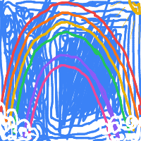 rainbow drawing by iceburgs in Artbitrator
