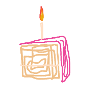 birthday cake drawing by iceburgs in Artbitrator