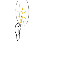 light bulb moment drawing by terry in Artbitrator