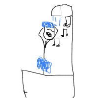 singing in shower drawing by rafif in Artbitrator