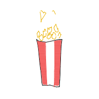 popcorn overflowing drawing by art_00 in Artbitrator
