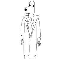 dog in costume drawing by kroket in Artbitrator