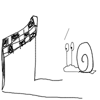 snail racing drawing by kroket in Artbitrator