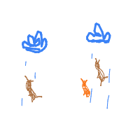 raining cats and dogs drawing by art_00 in Artbitrator