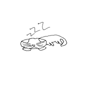 sleeping cat drawing by fml2026 in Artbitrator