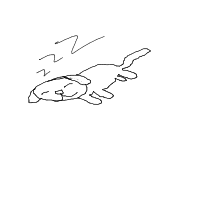 sleepy dog drawing by fml2026 in Artbitrator