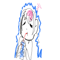 brain freeze drawing by butterpuppyz in Artbitrator