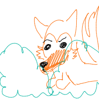 sneaky fox drawing by alien_5555 in Artbitrator