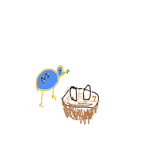bird building nest drawing by paraboy_nvr_dies in Artbitrator