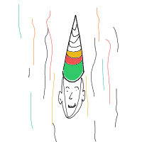 party hat drawing by kroket in Artbitrator