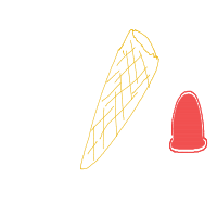ice cream cone drawing by kroket in Artbitrator