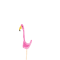 flamingo standing on one leg drawing by jesus012765 in Artbitrator