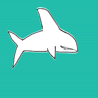 great white shark drawing by kroket in Artbitrator