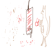 kangaroo boxing drawing by kyukimeinpagal in Artbitrator