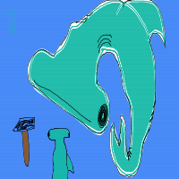hammerhead drawing by kroket in Artbitrator