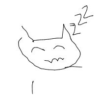 sleeping cat drawing by lizy in Artbitrator