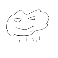 cloud with face drawing by omargaber99 in Artbitrator