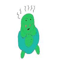 shy turtle drawing by cabbages in Artbitrator