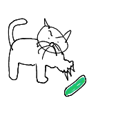 cat vs cucumber drawing by cabbages in Artbitrator