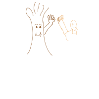 tree giving high five drawing by cabbages in Artbitrator