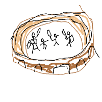 colosseum battle drawing by saro in Artbitrator