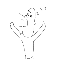 yawning drawing by kroket in Artbitrator