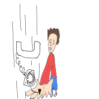 catching falling phone drawing by kroket in Artbitrator